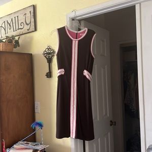 Lilly Pulitzen Brown & Pink Vintage Dress